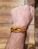 Custom Engraved leather Bracelet