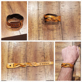 Custom Engraved leather Bracelet