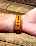 Custom Engraved leather Bracelet